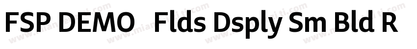 FSP DEMO   Flds Dsply Sm Bld Regula字体转换
